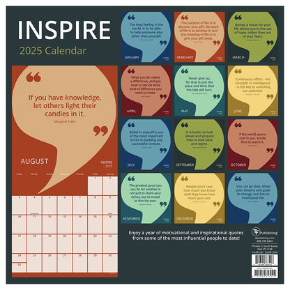 2025 Inspire Wall Calendar