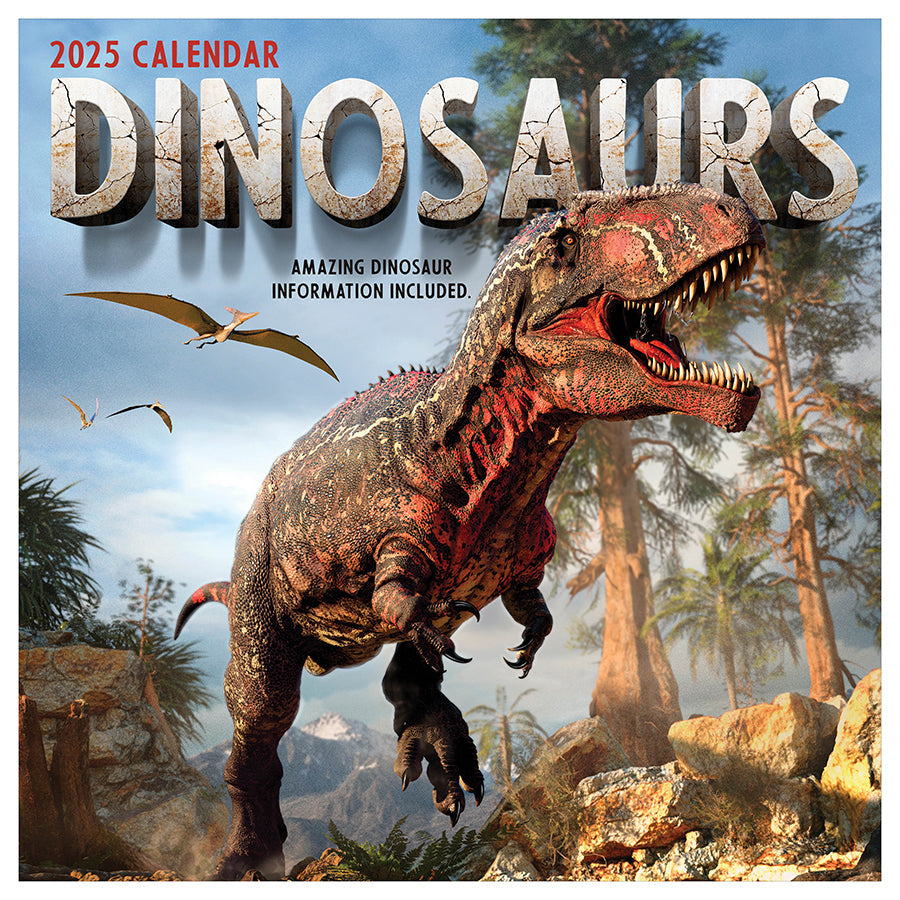 2025 Dinosaurs Wall Calendar