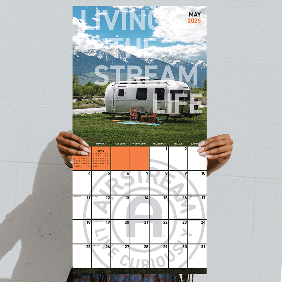 2025 Airstream: Live Riveted Wall Calendar