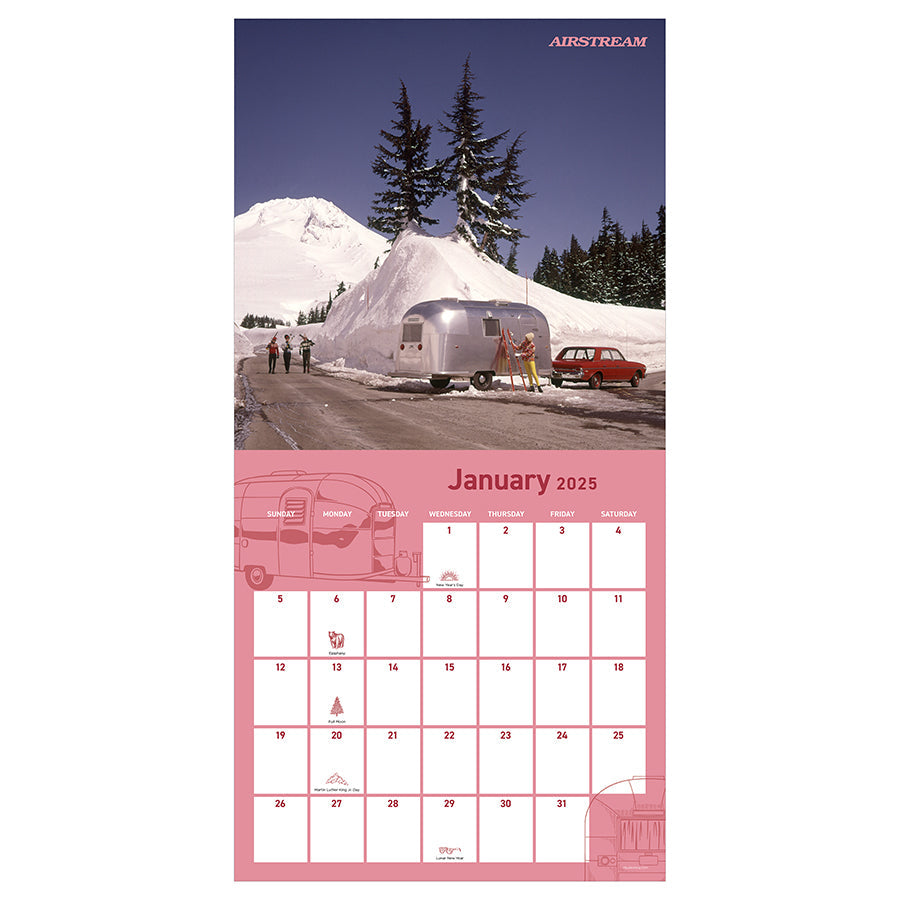 2025 Airstream: Heritage Wall Calendar