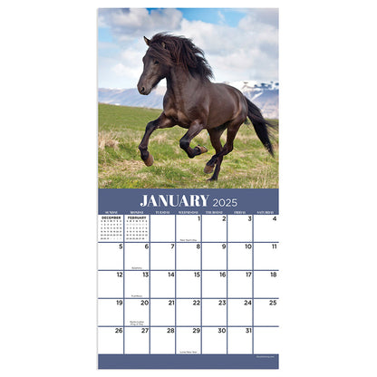 2025 Horses Mini Calendar