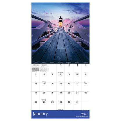 2025 Lighthouses Mini Calendar