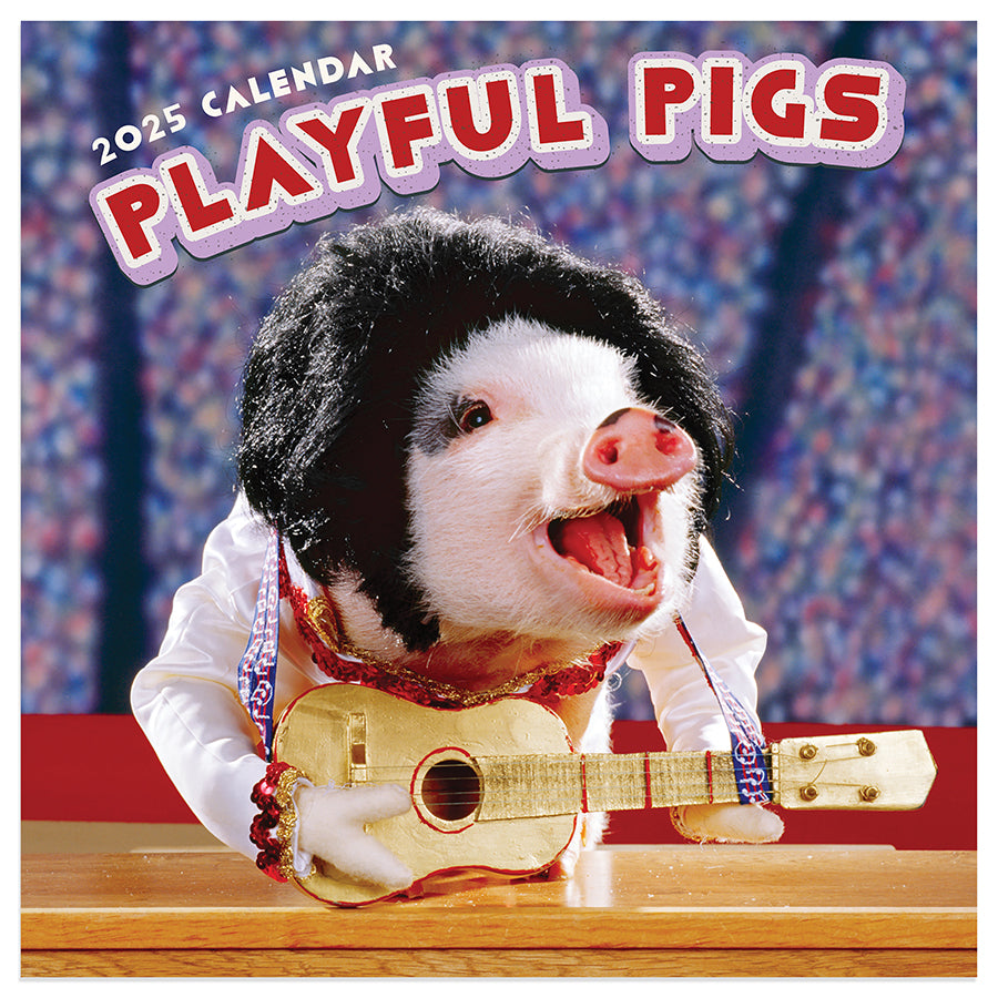 2025 Playful Pigs Mini Calendar