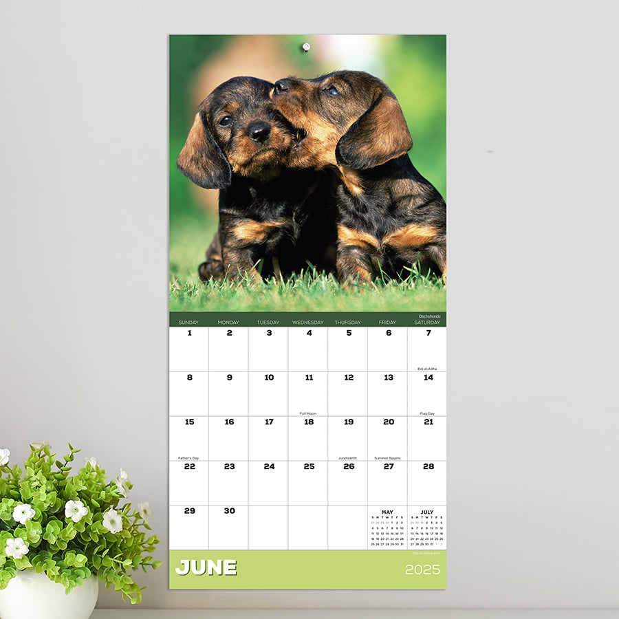 2025 Puppies Mini Calendar