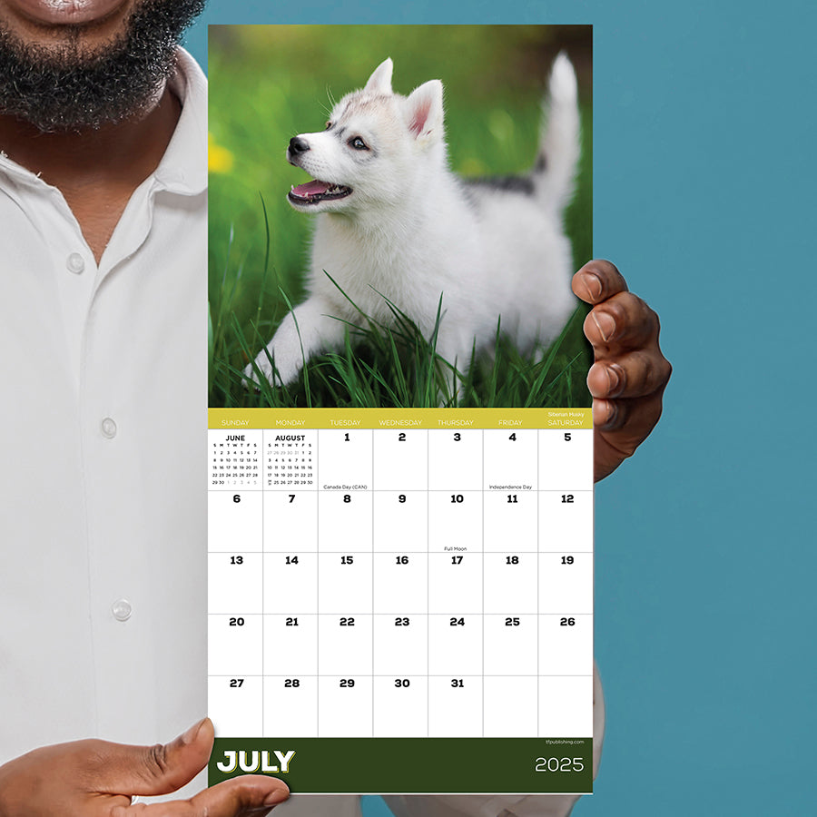 2025 Puppies Mini Calendar