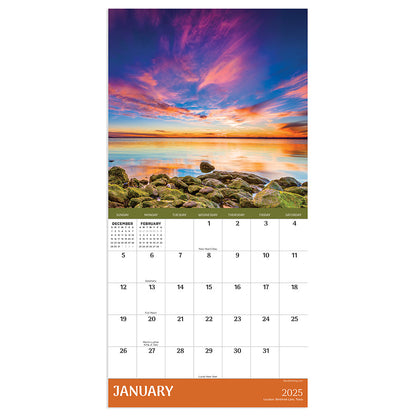 2025 Sunsets Mini Calendar