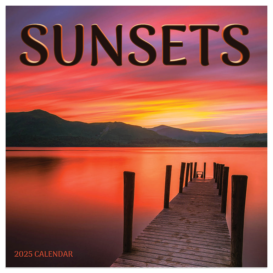 2025 Sunsets Mini Calendar