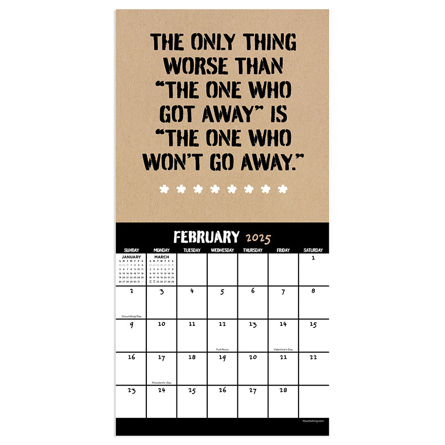 2025 Anti-Affirmations & Sarcasm Mini Calendar