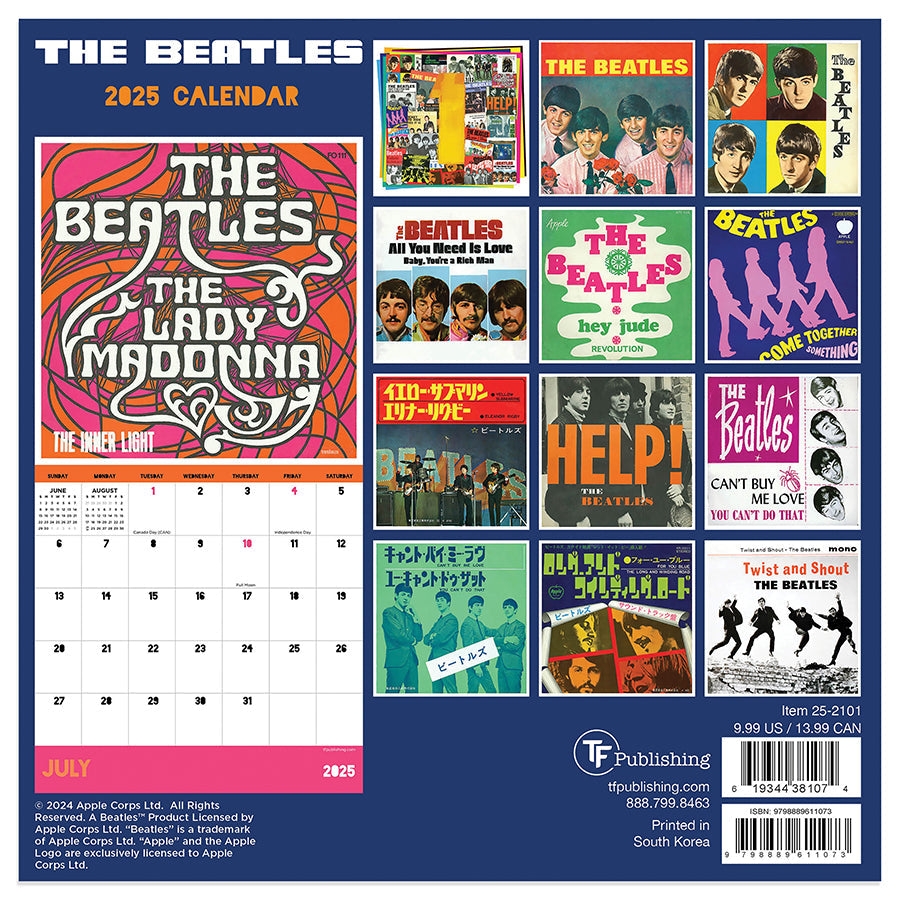 2025 The Beatles Mini Calendar