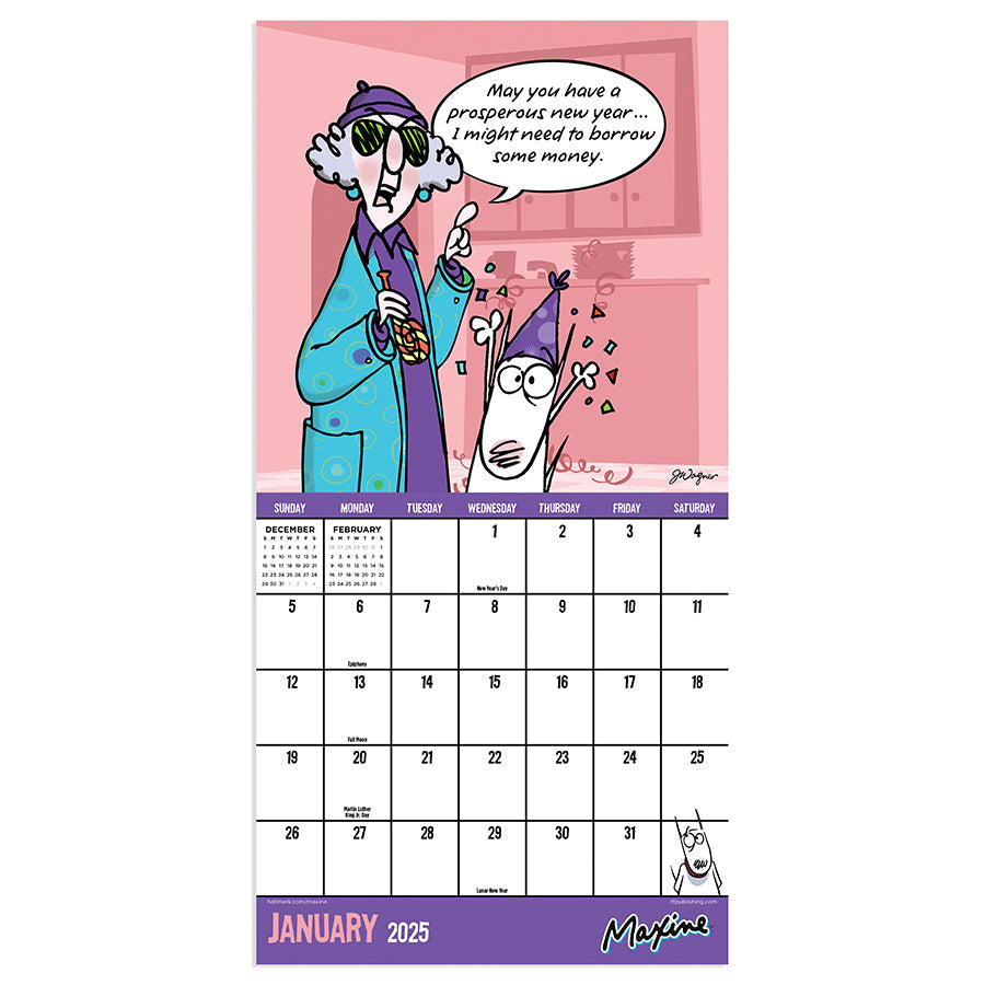 2025 Maxine Mini Calendar