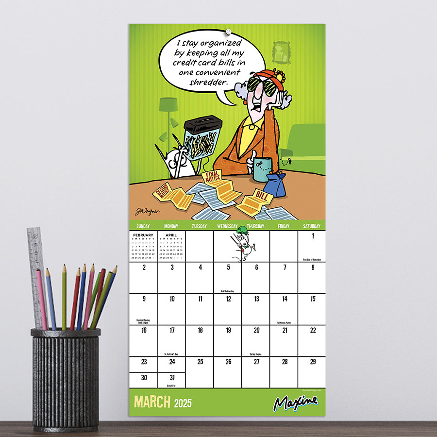 2025 Maxine Mini Calendar