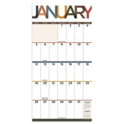 2025 Big Print Mini Calendar