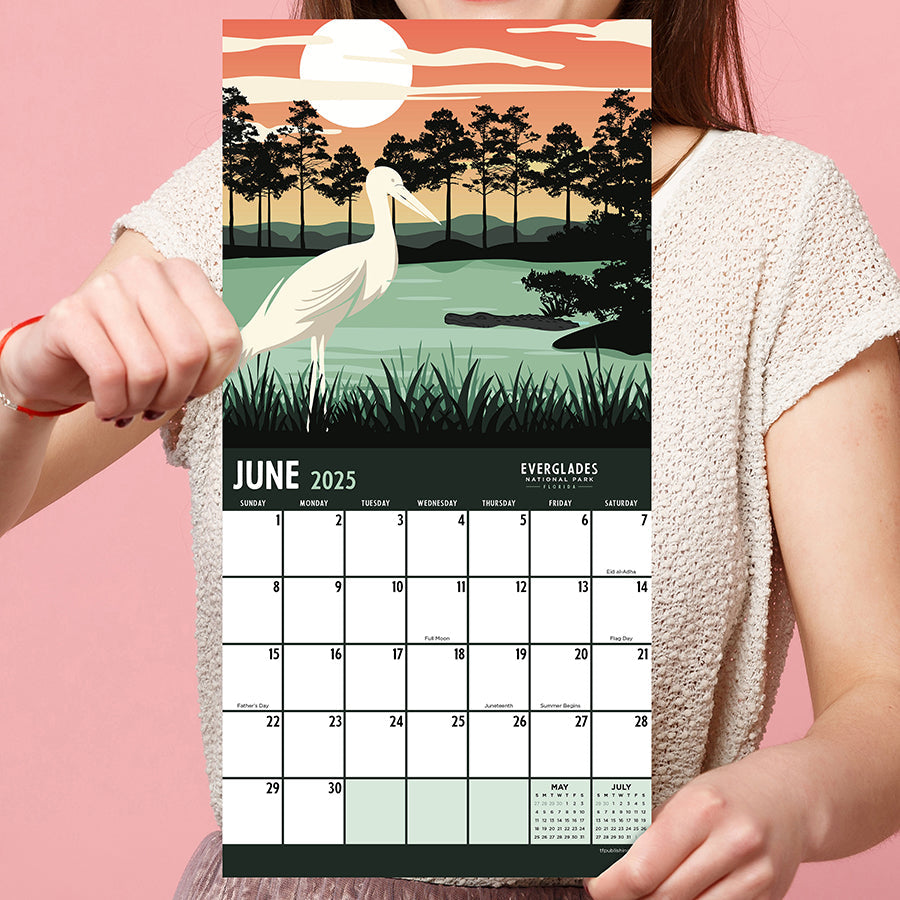 2025 National Parks-Art Mini Calendar