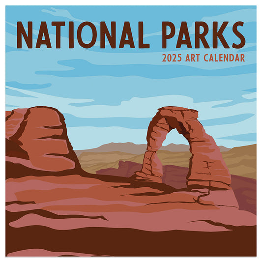 2025 National Parks-Art Mini Calendar