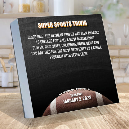 2025 Sports Facts & Trivia Daily Desktop Calendar