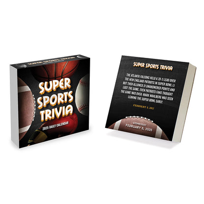 2025 Sports Facts & Trivia Daily Desktop Calendar