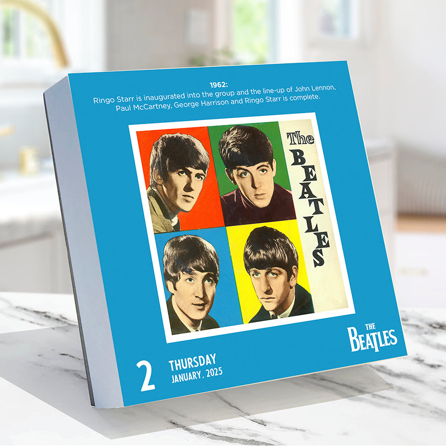 2025 The Beatles Daily Desktop Calendar