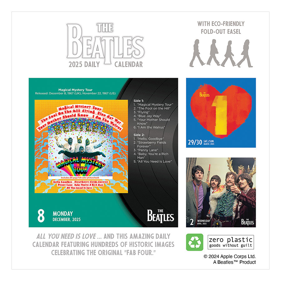 2025 The Beatles Daily Desktop Calendar