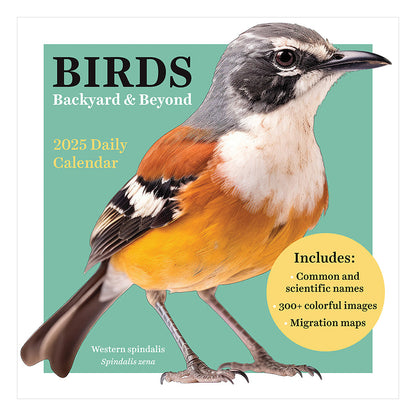 2025 Birds: Backyard & Beyond Daily Desktop Calendar