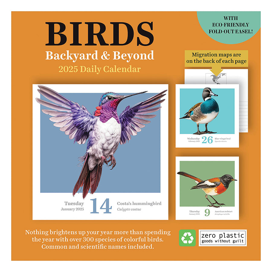 2025 Birds: Backyard & Beyond Daily Desktop Calendar