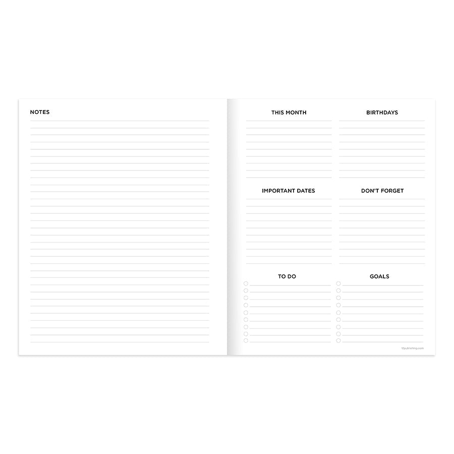 2025 Anything But Basic Kraft Medium Monthly Planner