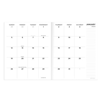 2025 Beyond the Pale Yellow Medium Monthly Planner