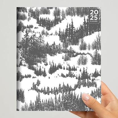 2025 Grey Forest Medium Monthly Planner