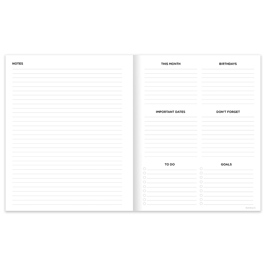 2025 Color Swoops Large Monthly Planner