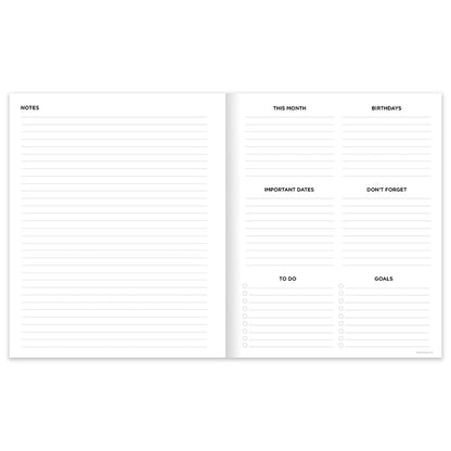 2025 Color Swoops Large Monthly Planner