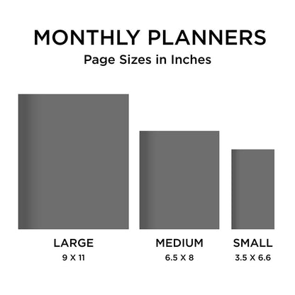 2025 Color Swoops Large Monthly Planner