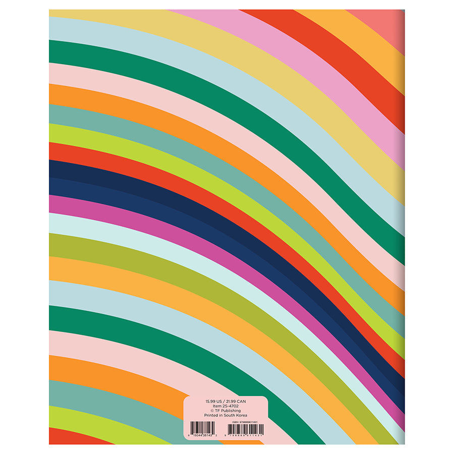 2025 Color Swoops Large Monthly Planner