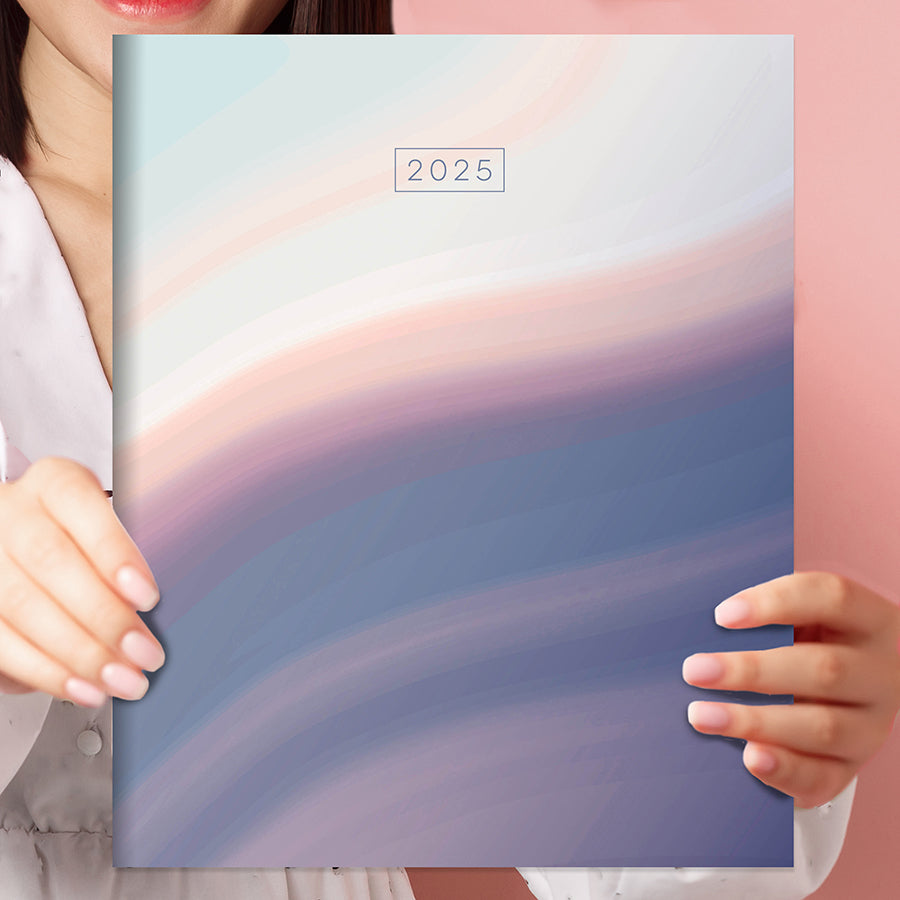 2025 Hazy and Purple Large Monthly Planner