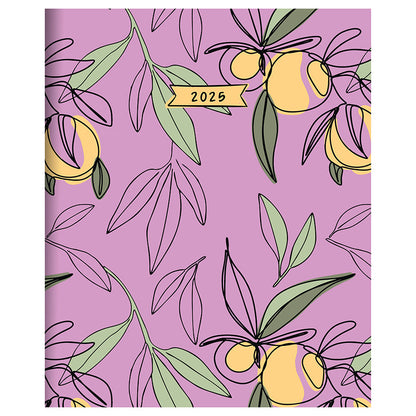 2025 Lemon and Lavender Large Monthly Planner