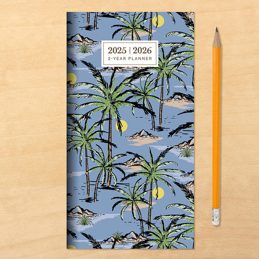 2025-2026 Aloha Palms Small Monthly Pocket Planner