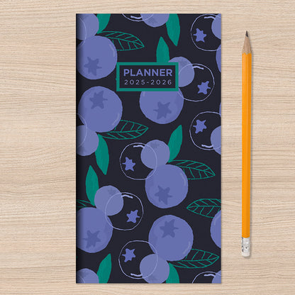 2025-2026 Blueberry Small Monthly Pocket Planner