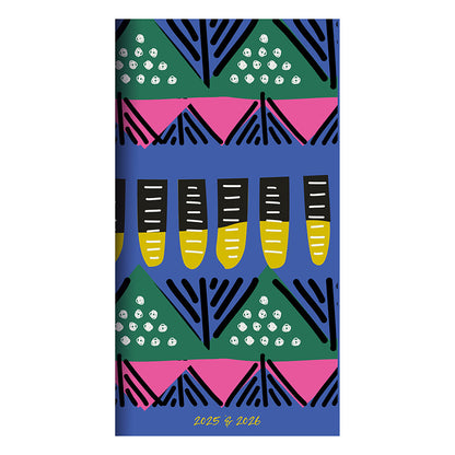 2025-2026 Bright Tribal Small Monthly Pocket Planner