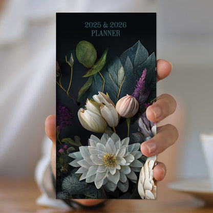 2025-2026 Dutch Flora Small Monthly Pocket Planner