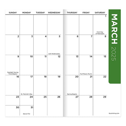 2025-2026 Garden on the Green Small Monthly Pocket Planner