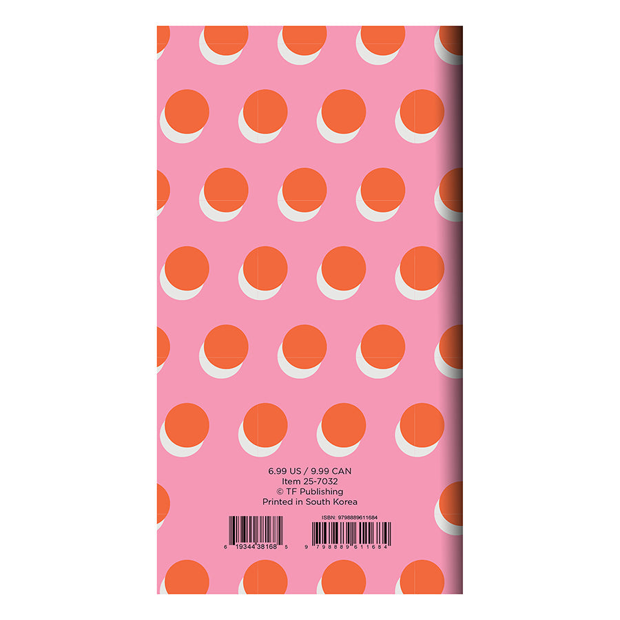 2025-2026 Pink Orange Crush Small Monthly Pocket Planner