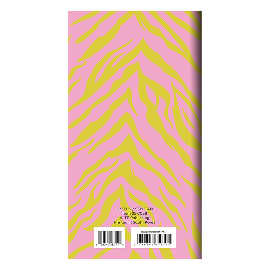 2025-2026 Sassy Zebra Small Monthly Pocket Planner