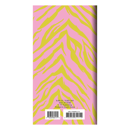 2025-2026 Sassy Zebra Small Monthly Pocket Planner