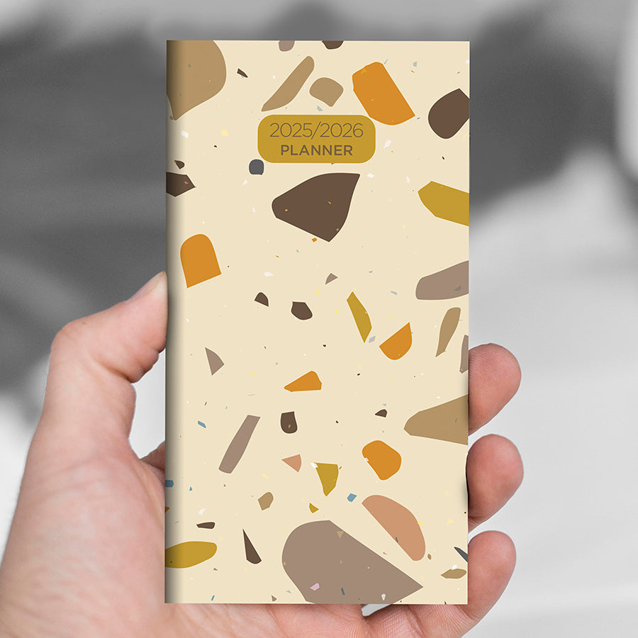 2025-2026 Terrazzo Small Monthly Pocket Planner