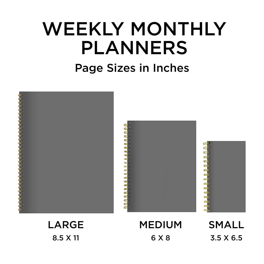 2025 Deep Jade Small Weekly Monthly Planner