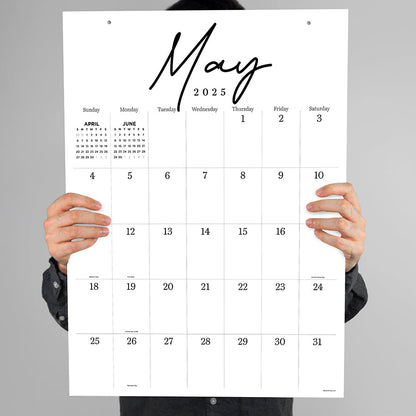 2025 Large Art Poster Wall Calendar