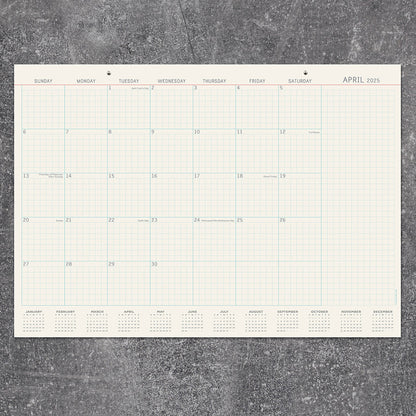 2025 Vintage Professional Medium Desk Pad Monthly Blotter Calendar