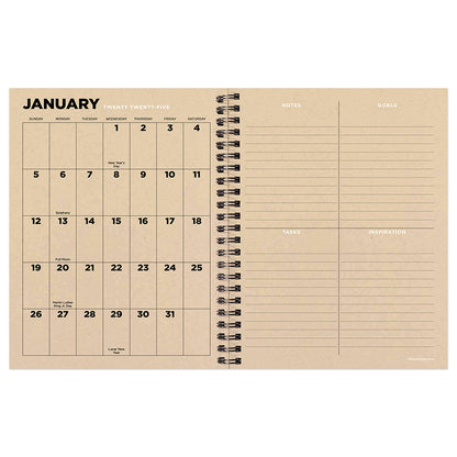 2025 Big Wave Medium Weekly Monthly Planner