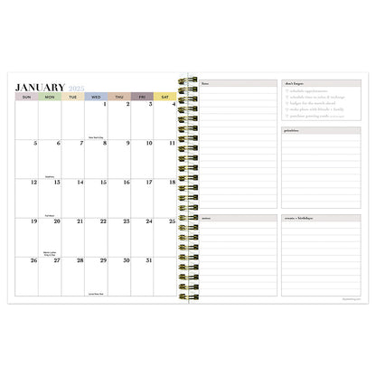 2025 Italian Sky Medium Weekly Monthly Planner