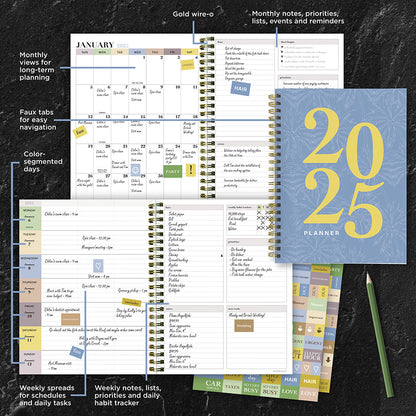 2025 Italian Sky Medium Weekly Monthly Planner