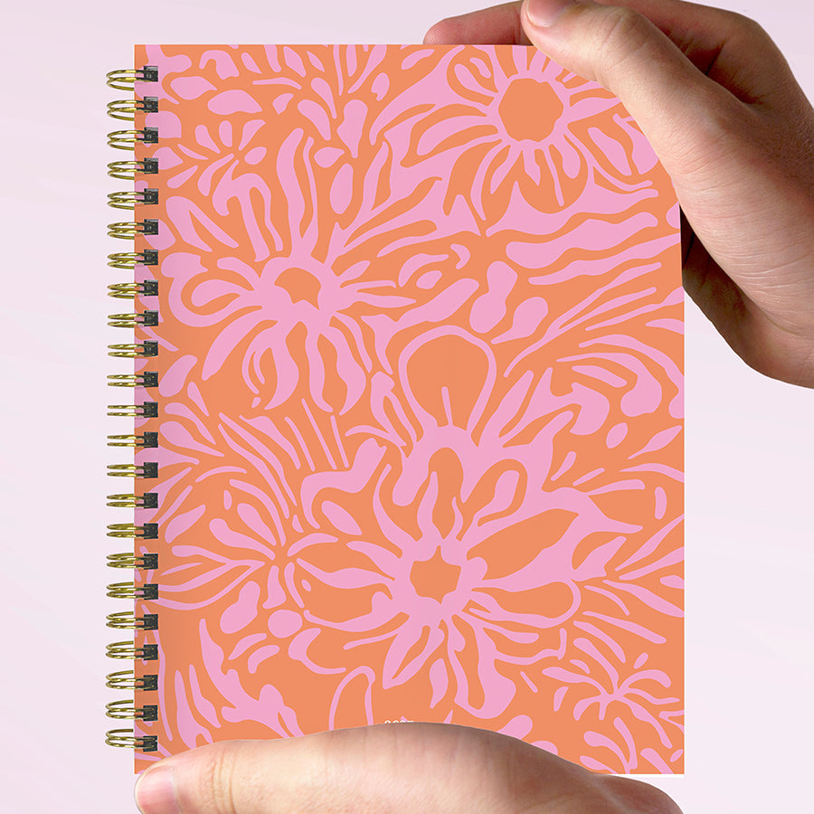 2025 Happy Hibiscus Medium Weekly Monthly Planner