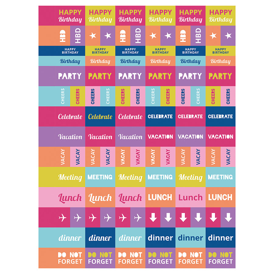 2025 Malibu Stripes Medium Weekly Monthly Planner